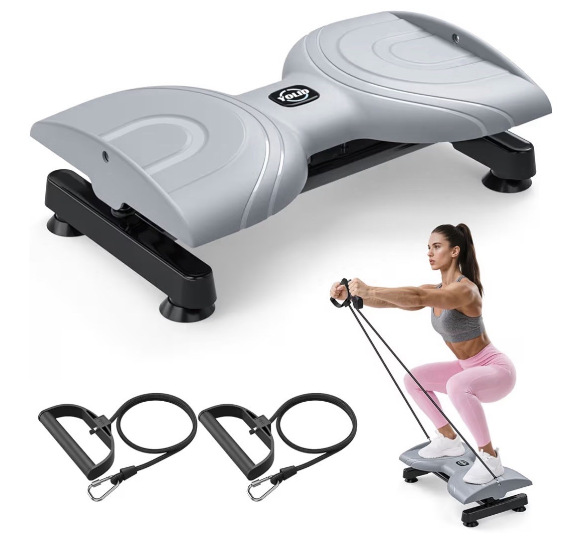 Waist Twister Machine Ab Twist Board Home Gym Exercise Grey