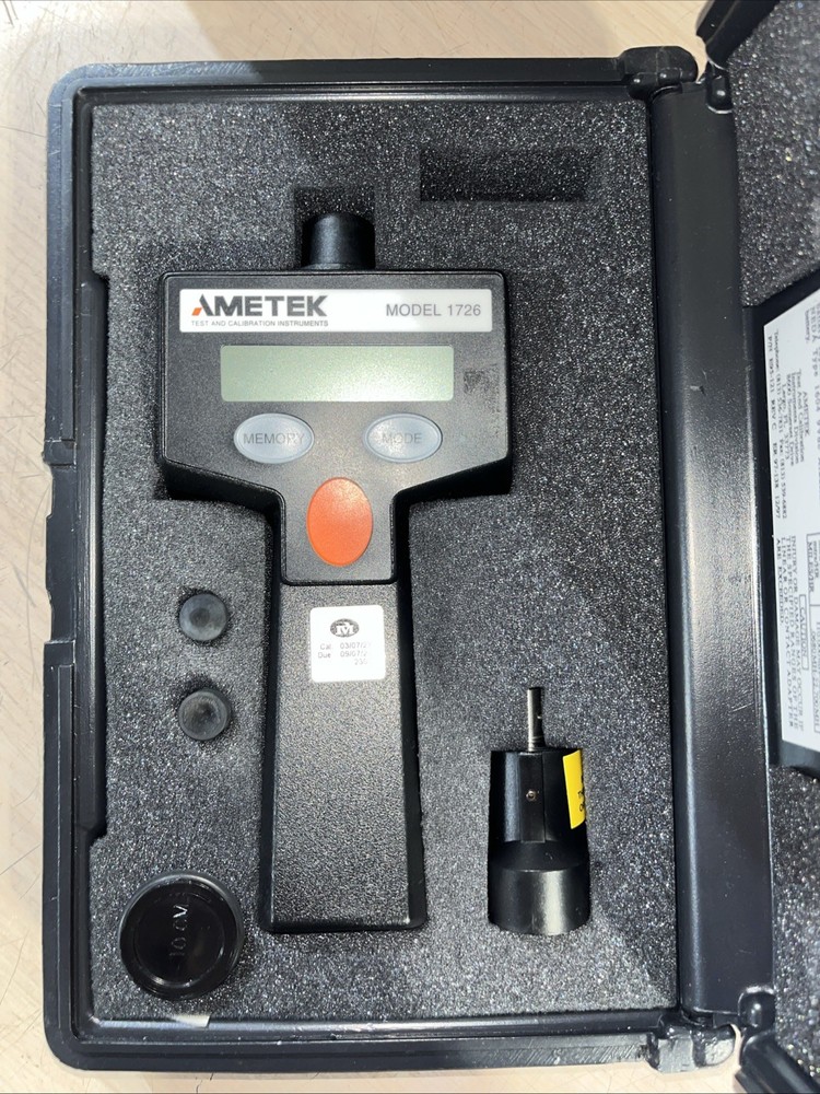 AMETEK MODEL 1726 DUAL FUNCTION DIGITAL TACHOMETER HANDHELD METER