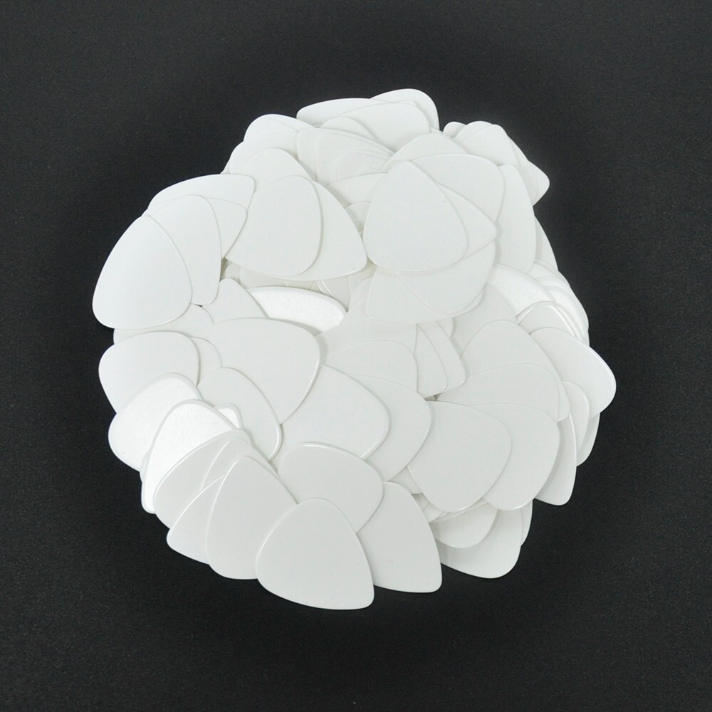 100 pcs New Blank Heavy 0.96mm Guitar Picks Celluloid Solid White