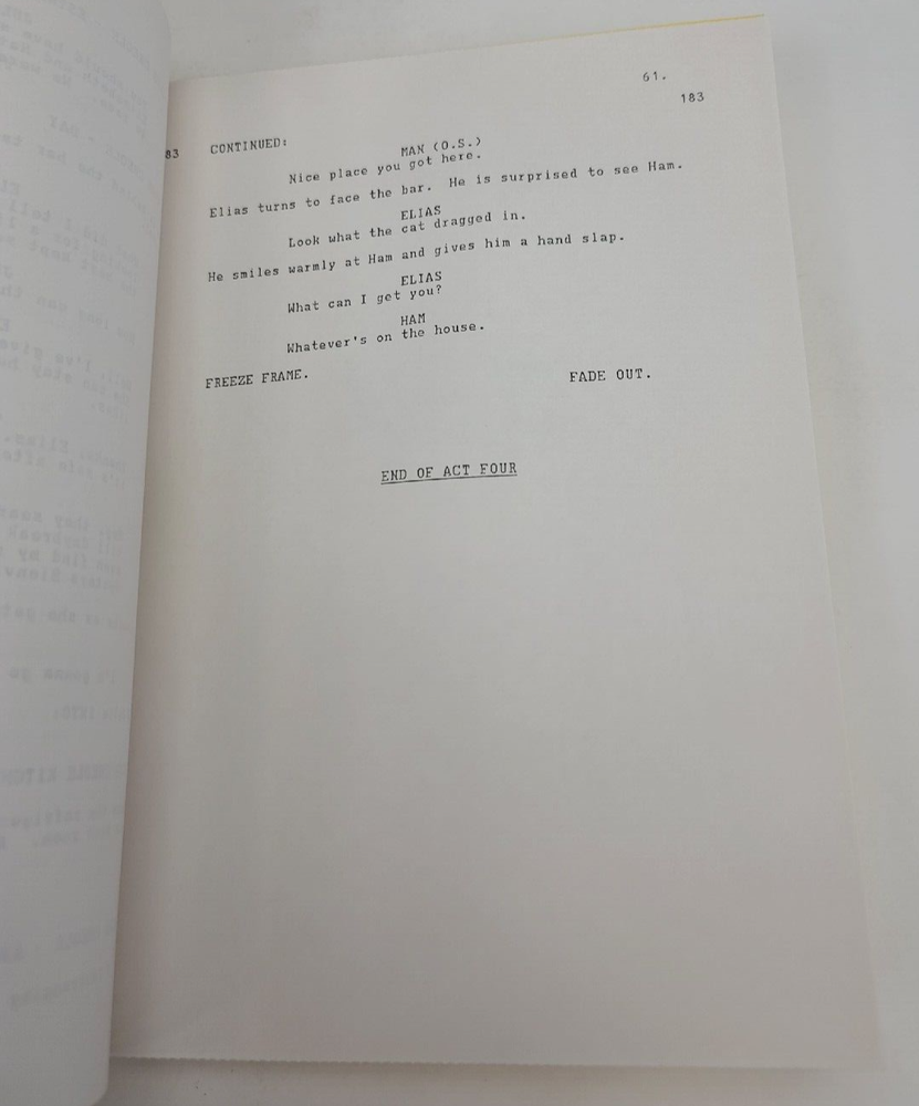 V / David Braff 1984 TV Script, Michael Wright & Robert Englund "Breakout"