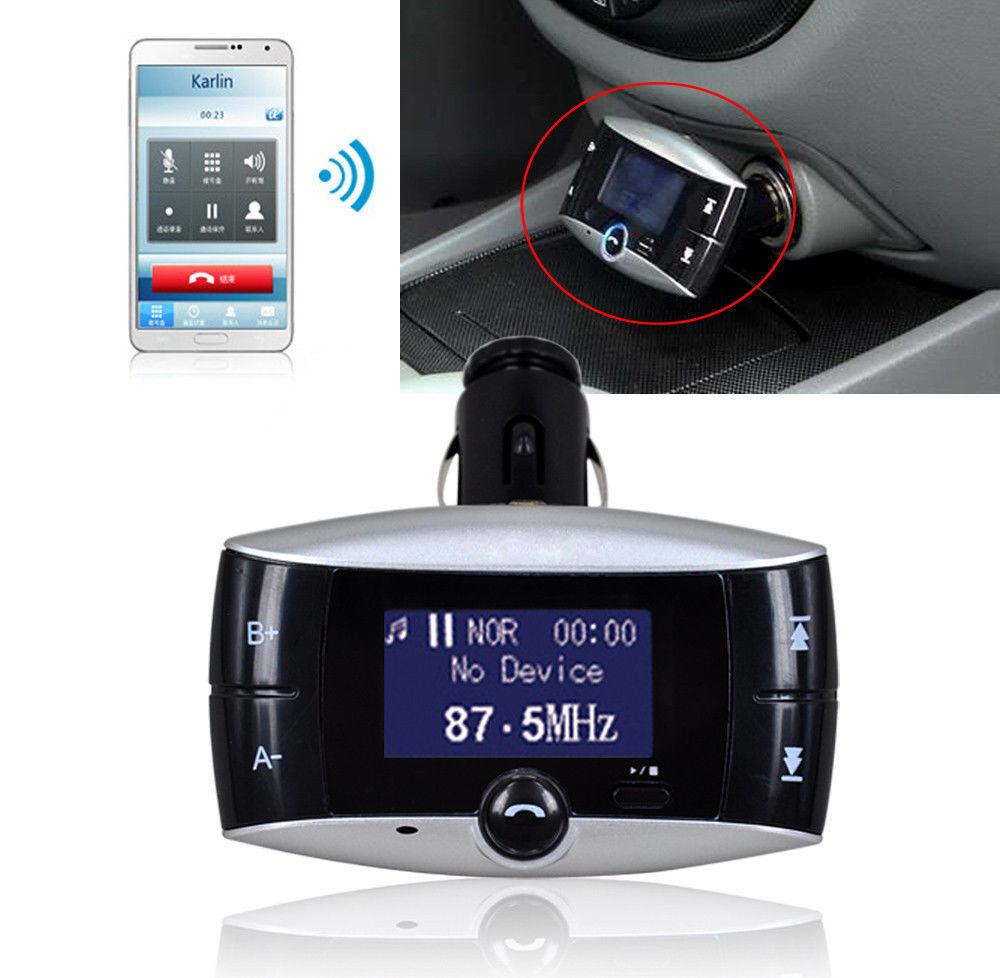 Bluetooth Wireless FM Transmitter Modulator Car Kit MP3 Player SD USB LCD Remote