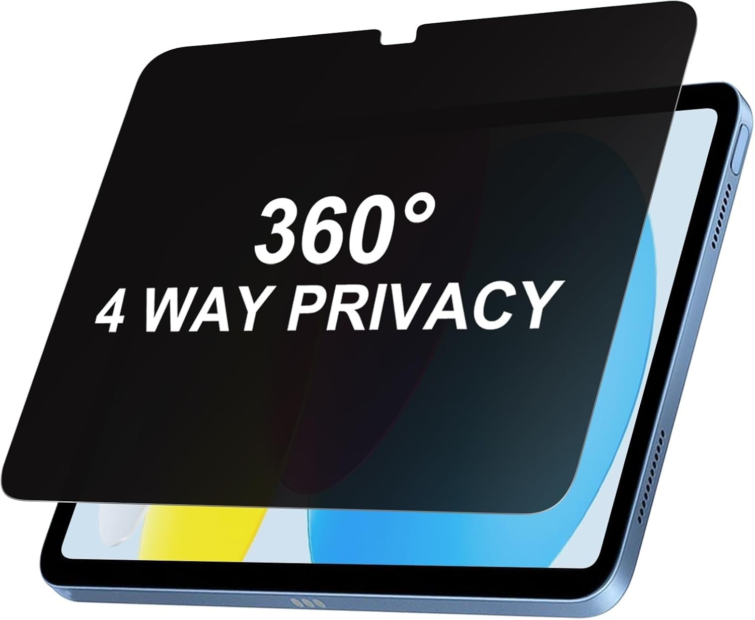 360° 4 Way Privacy Screen Protector for iPad A16 11th/ 10th Generation (11/10.9)