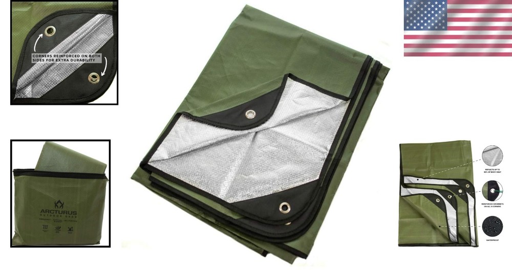 Heavy Duty Survival Blanket - Waterproof & Windproof