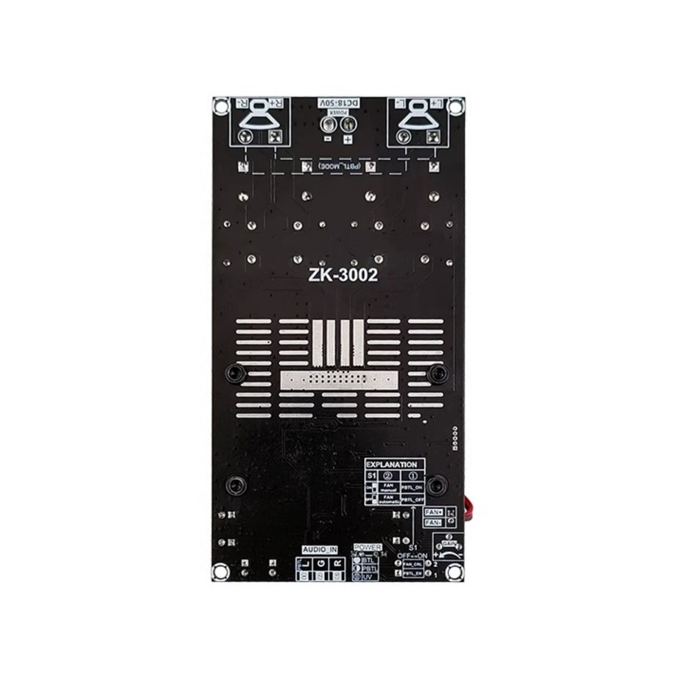 Amplifier Board Equipped with Temperature-controlled automatic air cooling