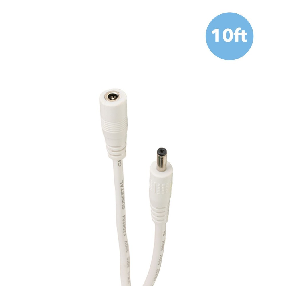 Amcrest White 10ft Power Extension