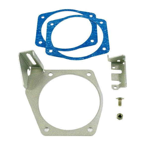 TSP 81013SL 105mm 4-Bolt LSX Throttle Cable Bracket, Silver
