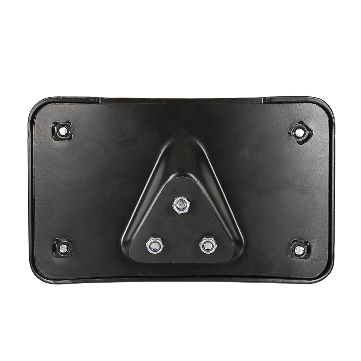 Black Curved Laydown License Plate Mount Bracket For Harley 3 Hole Mount
