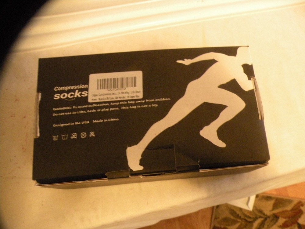 Copper Compression Socks 3 Pairs Size L/XL - A111824