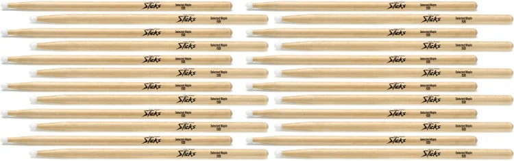 On-Stage Stands 5B Nylon Tip Maple Drumsticks