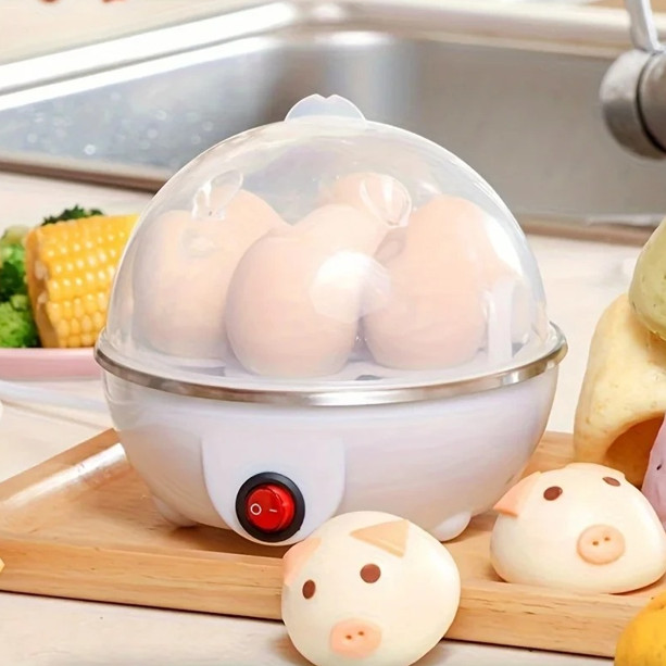 Multi-Functional 7 Egg Cooker Steamer Custard Boiled Egg Maker Kitchen Tool
