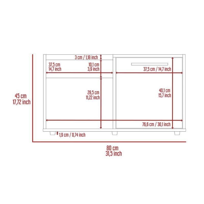 Andria Coffee Table (Dark Walnut)