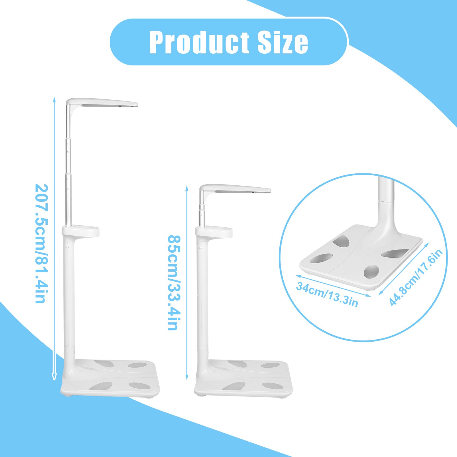 440 LBS Professional Digital Physicians Scale, Height&MBI Digital Medical Scale
