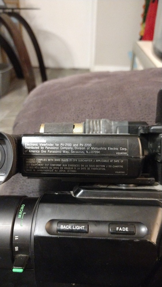 vintage record camera