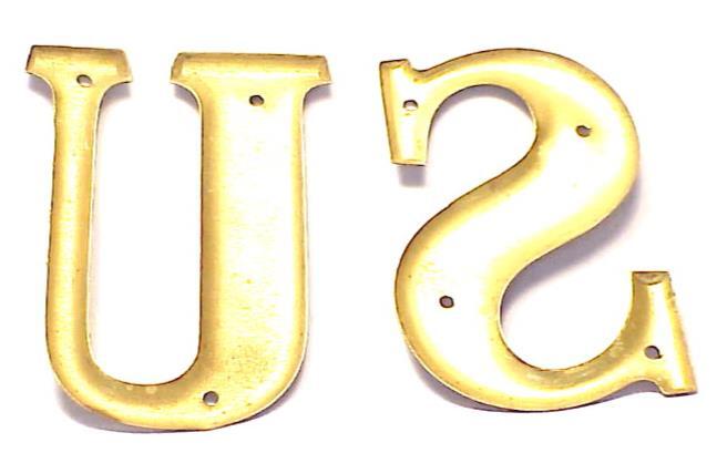 Indian Wars BRASS U.S. Letters