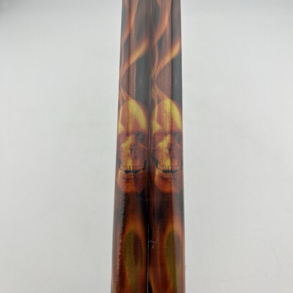Skull And Flames Pattern Drum Sticks Stocking Stuffer