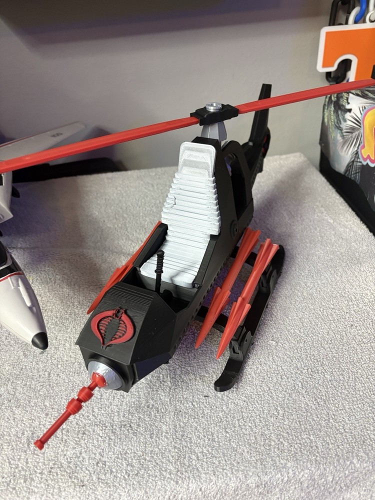 1/12 Cobra Fang helicopter Compatible With 6” Action Figures 3d Printed