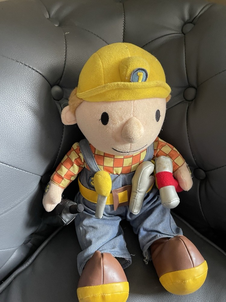 Vintage 2000 Read Along Talking Bob The Builder Interactive Plush Working