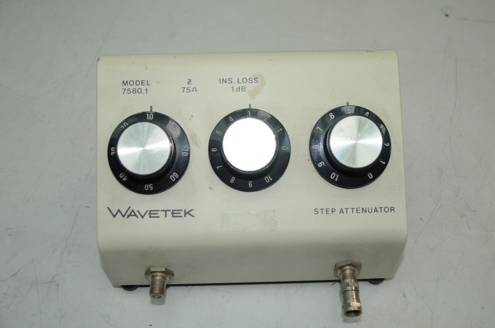 Wavetek 7580.1 75 Ohm Decade Step Attenuator