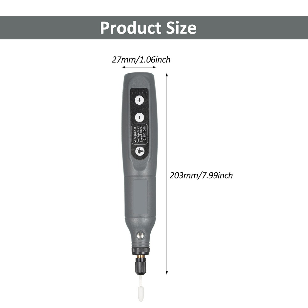 Cordless Rotary Tool 3.7V Li-Ion 5 Variable USB P3A2
