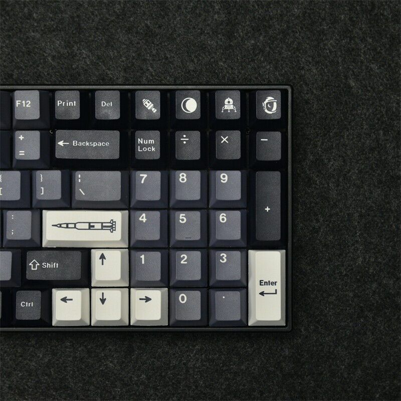 Apollo Theme Keycap Gray Cherry Profile 129 Key Dye-sub for Cherry MX Keyboard