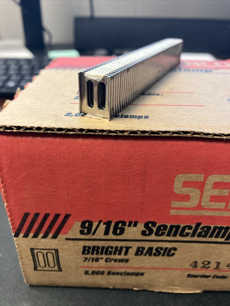 9/16 Senclamp Bright Basic 7/16” Crown 3000 Count Y09BFAN