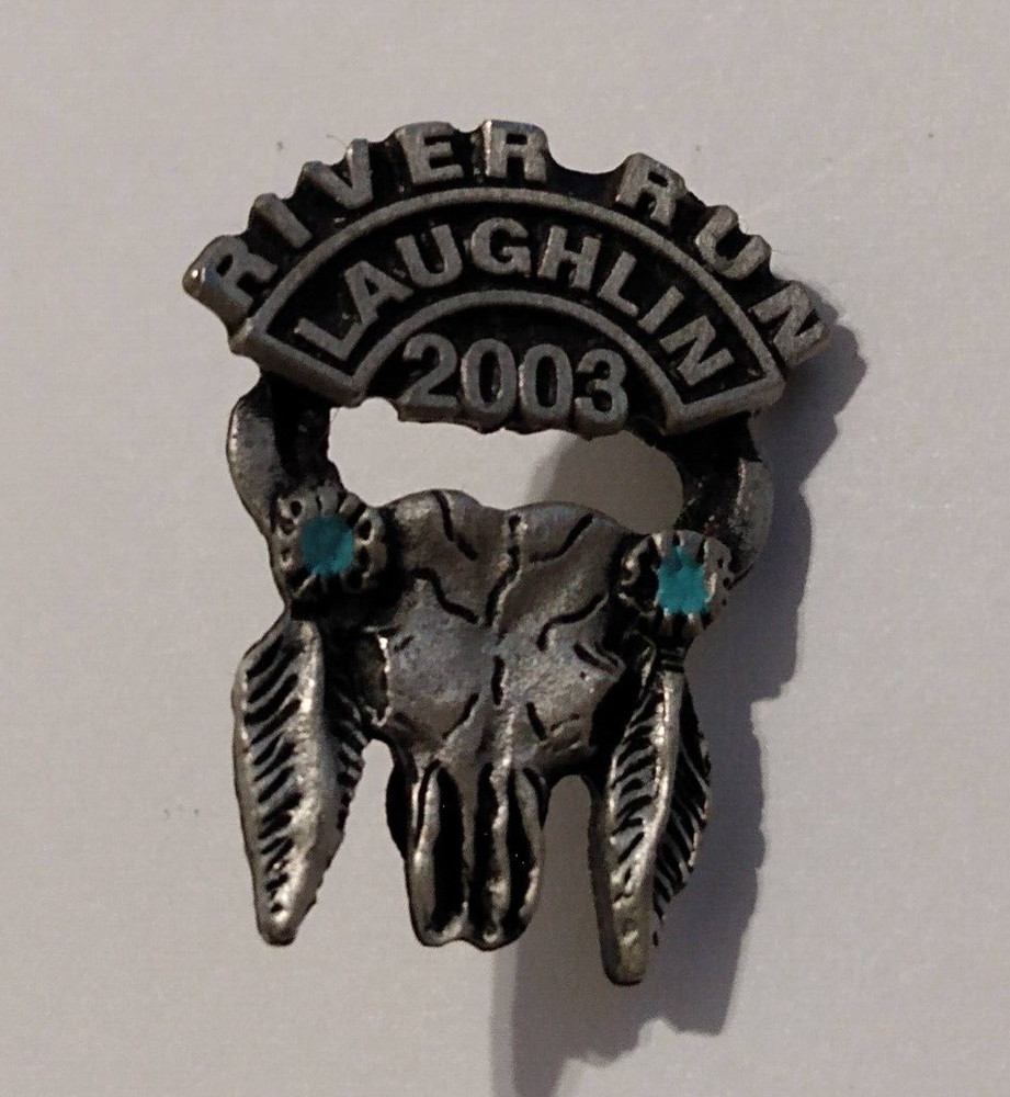 River Run Laughlin 2003 Lapel Jacket Dual Clutch Lapel Pin