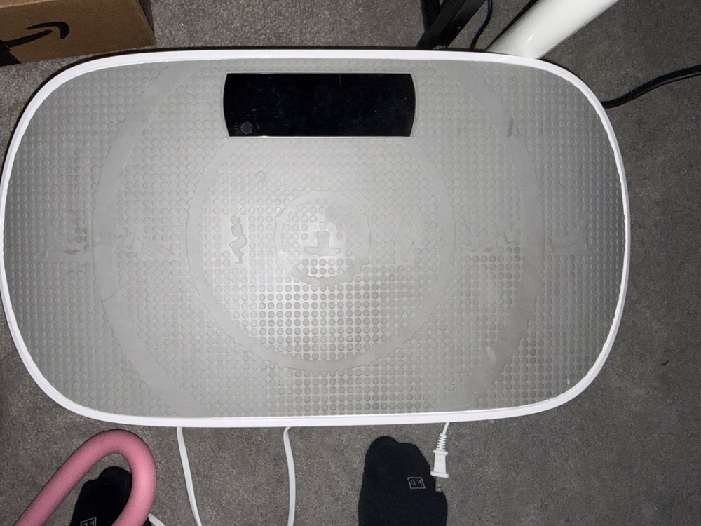 Merach Oscillating Vibration Platform Machine Remote Control White/Gray