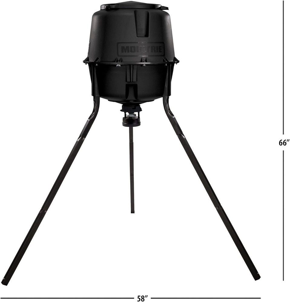 30-Gallon Deer Feeder Tripod - Quick-Lock Hopper System