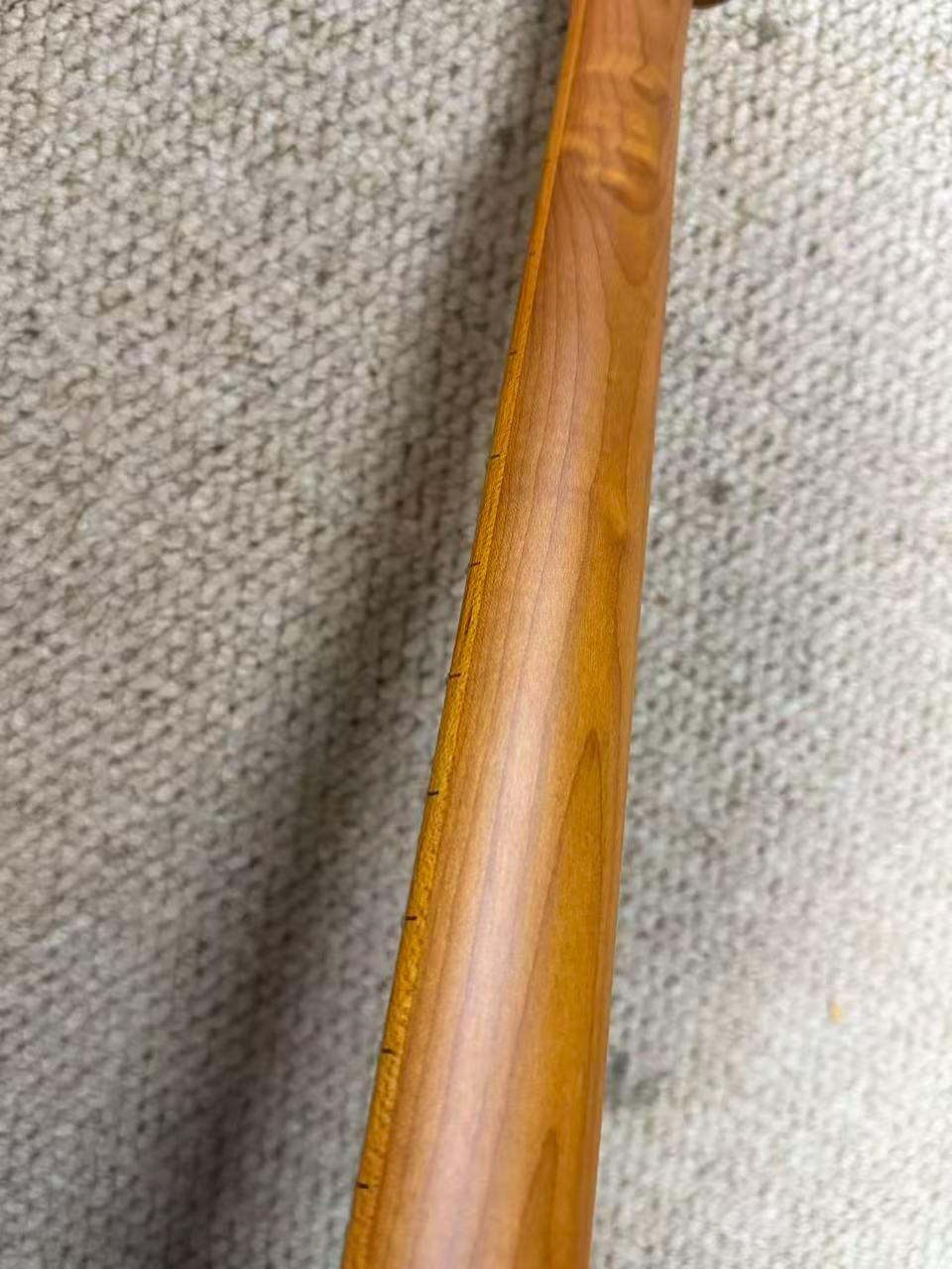 22 Frets Canadian Roasted Maple T-Style Electric Guitar Neck Bone Nut Satin 9.5"