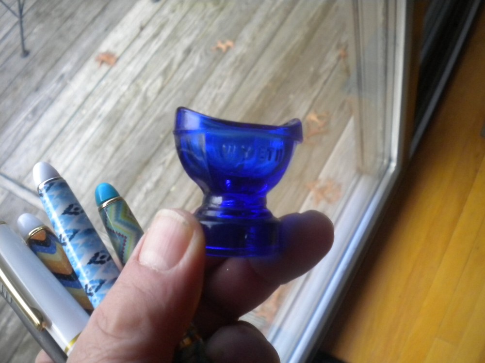 Vintage Cobalt Blue Wyeth Eye Bath