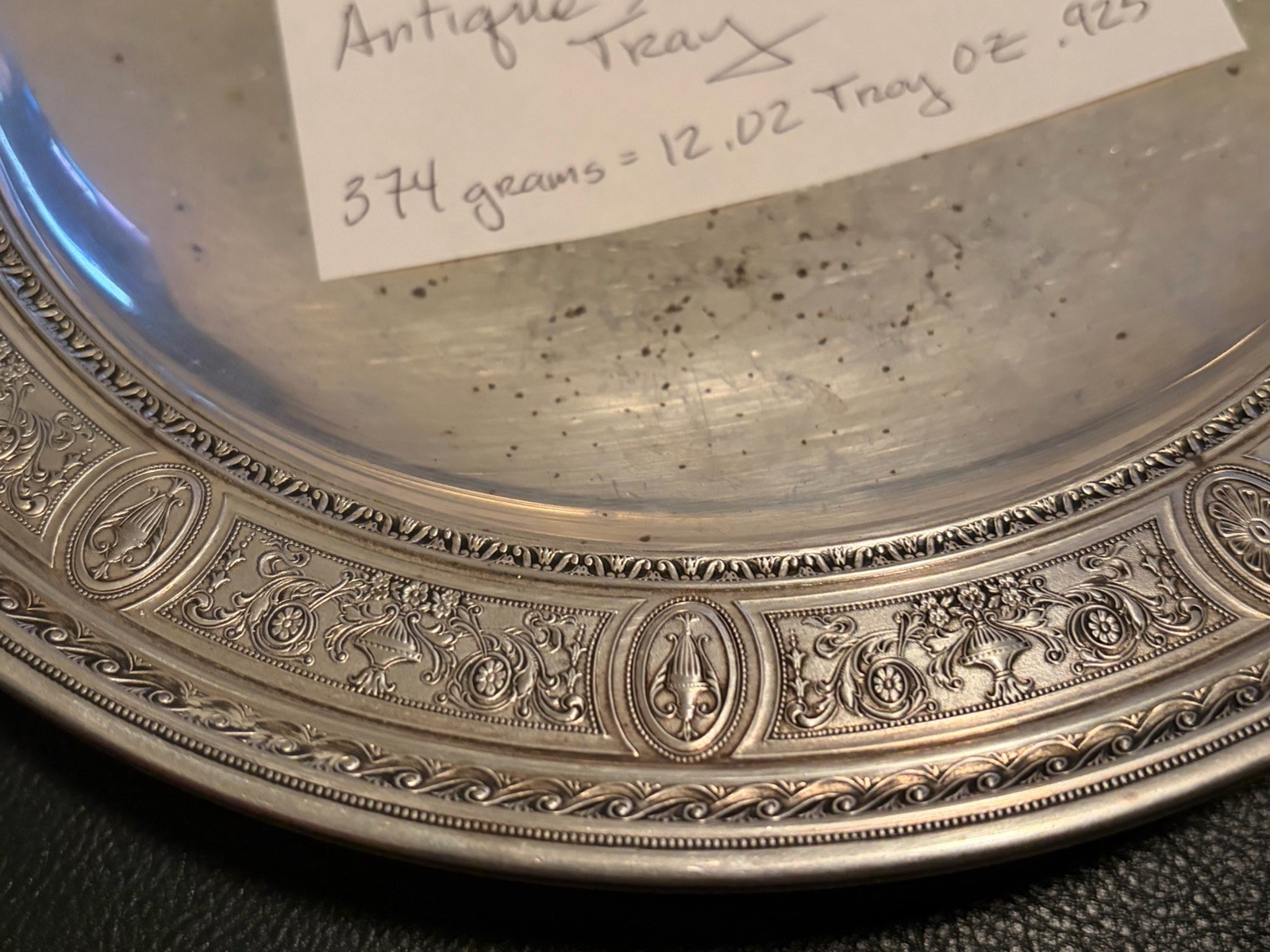 Wedgwood Sterling Silver Antique Bowl 374 Grams, 12.02 Troy Ounces Of .925