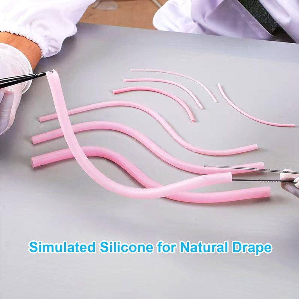 2PC Vascular Microvascular Anastomosis Suture Practice Exercise Model Suppleness