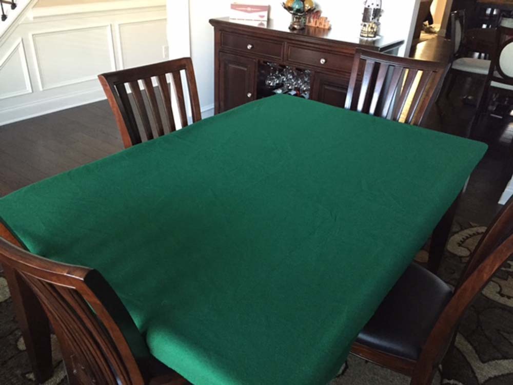 poker table cover- in speed lite (felt style) - kitchen rectangle table + pad FS