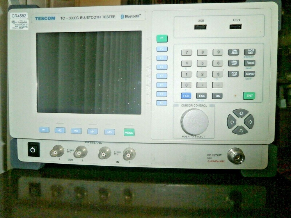 Tescom TC-3000C Bluetooth Analyzer Generator opt 30 Protocol LMP HCI SDP L2CAP