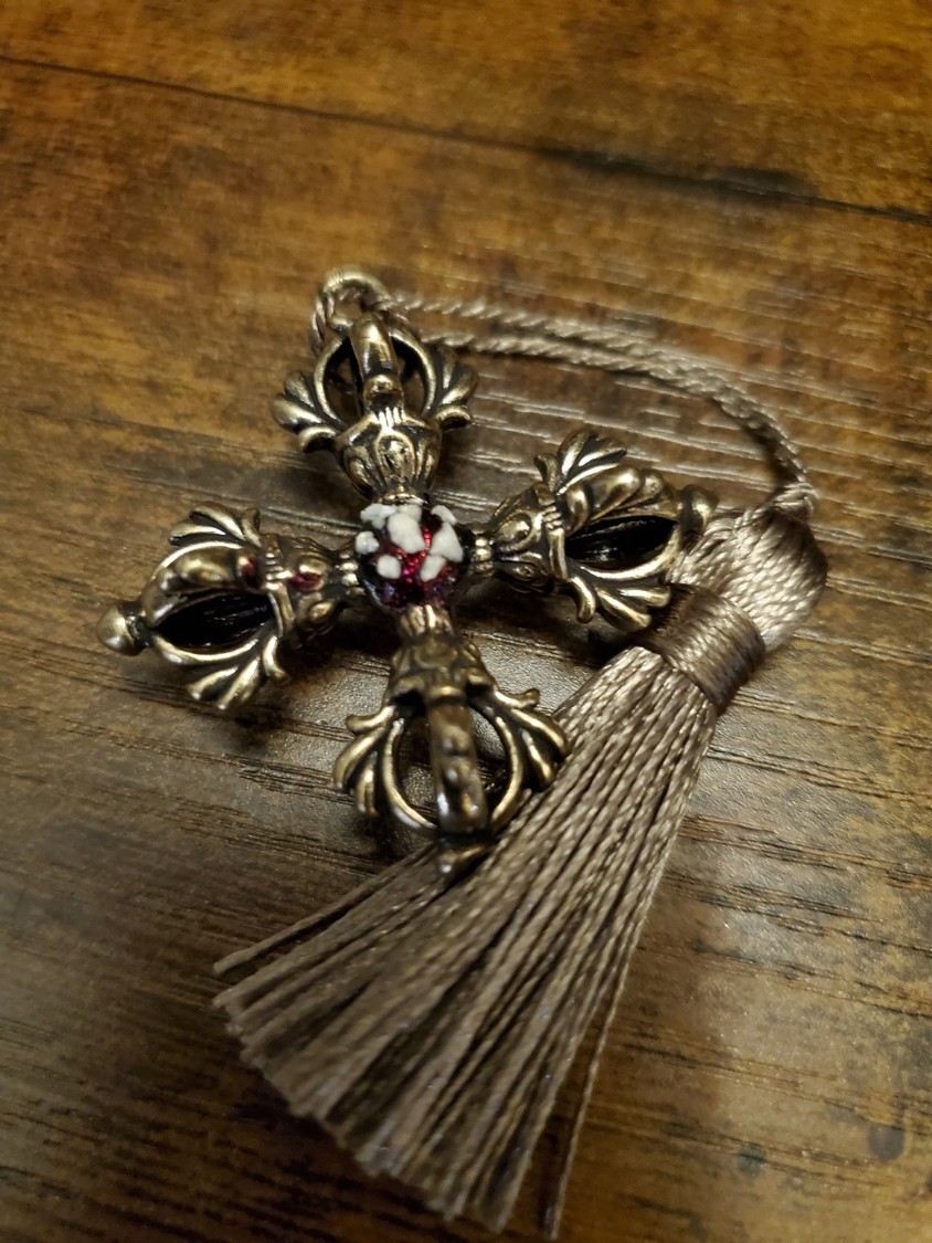 St. Michael Cross Medallion Stones Cave Monte Sant’Angelo Gargano Italy