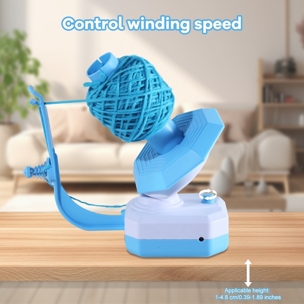 Electric YarnBall Winder USB Automatic Thread Bobbin Winder for Knitting Crochet