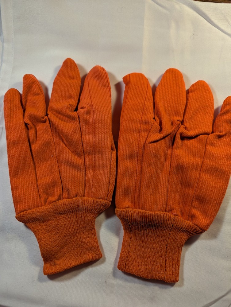 Gloves Hunting Orange Canvas