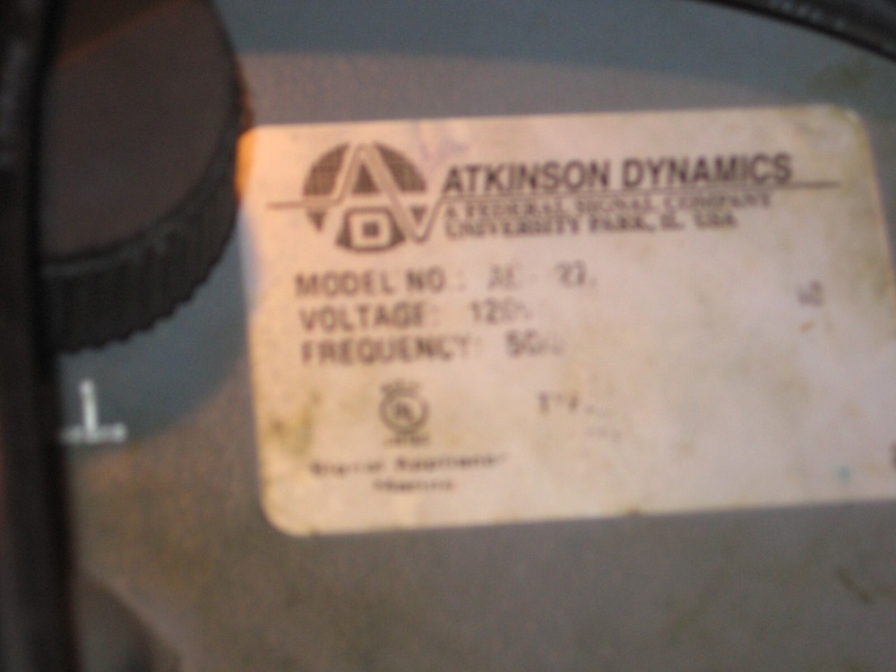 ATKINSON DYNAMICS INDUSTRIAL INTERCOM AD-27 A SERIES 'C' # 3