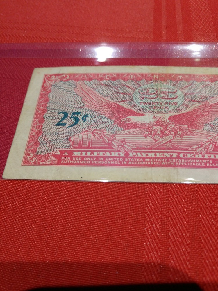 Military Payment Certificate Series 641, .25 Cent