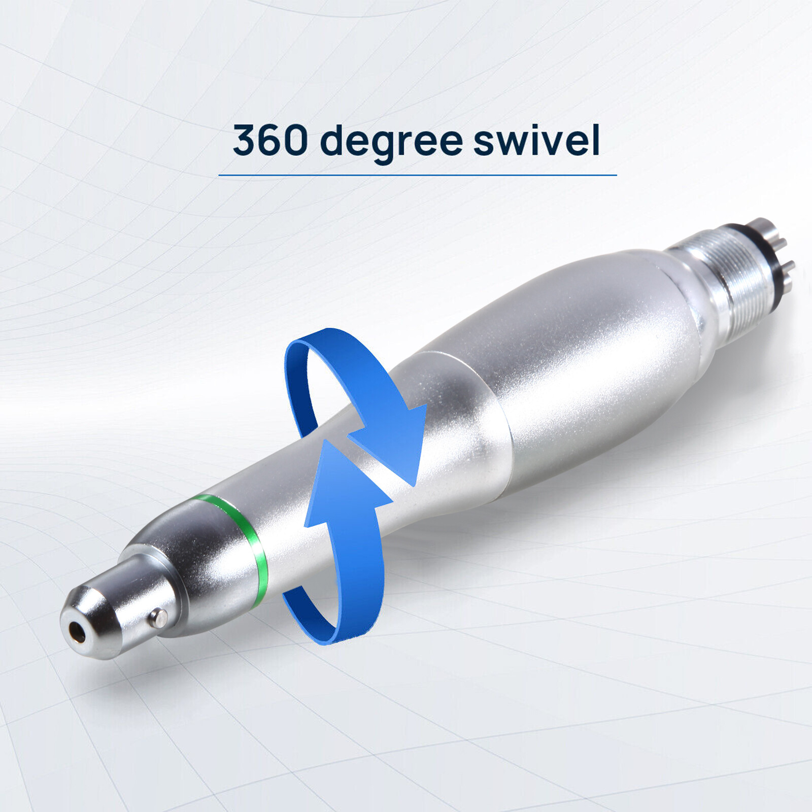 360° Swivel Dental Hygiene Prophy Handpiece Air Motor 4 Holes 4:1 Nose cone