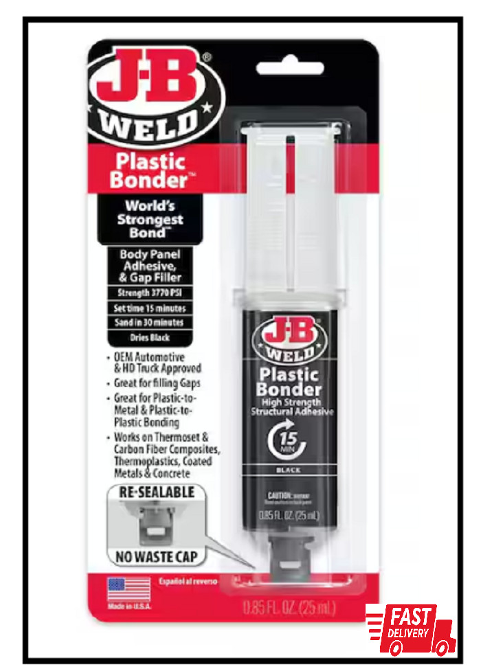 0.85 Oz. Plasticbonder Black Adhesive Epoxy