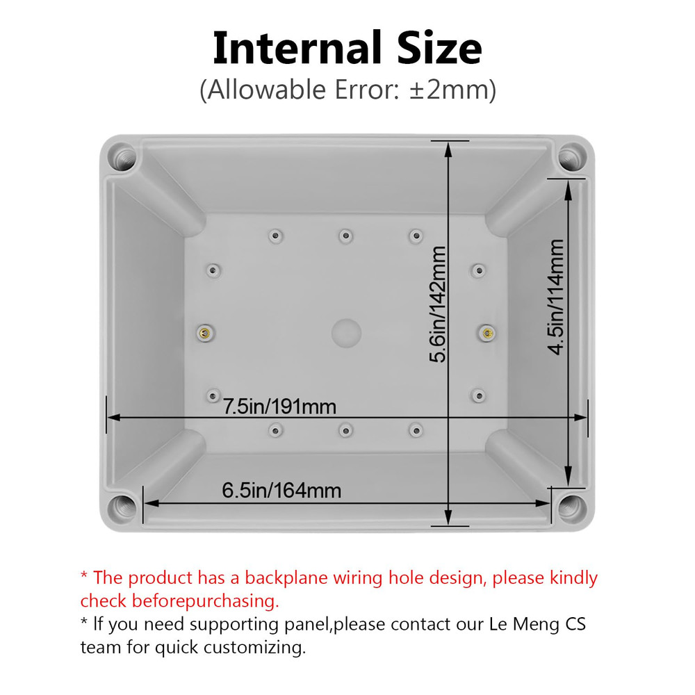 IP67 Waterproof Junction Box ABS Plastic Project Box Dustproof Electrical Box Ou