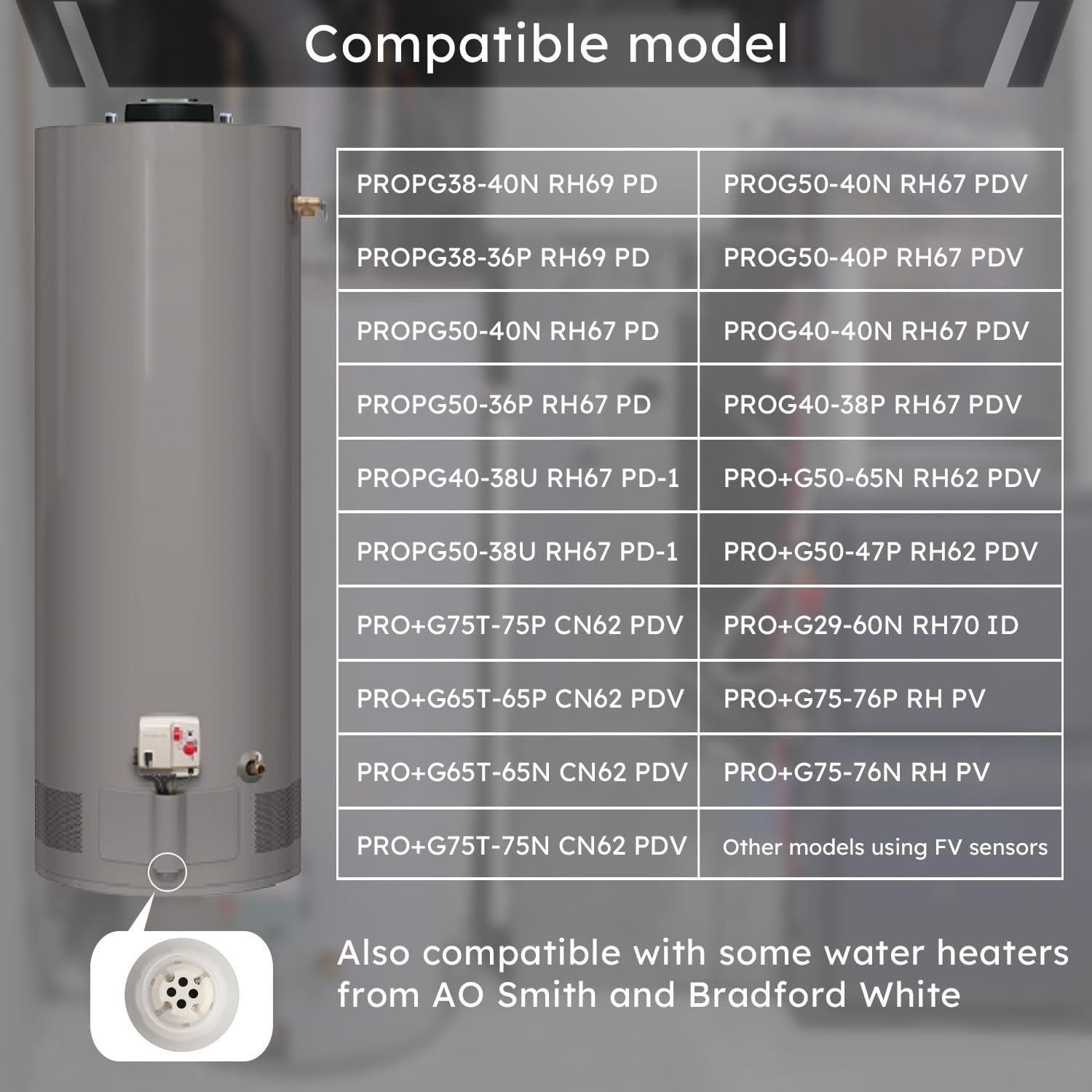 SP20172 Flammable Vapor FV Sensor For Rheem Ruud Richmond FVIR Water Heaters