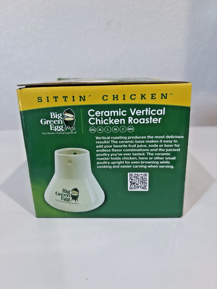 Big Green Egg Ceramic Chicken Roaster - New