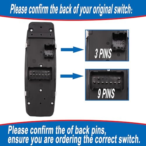 Driver Side Power Window Switch Compatible with 2014-17 2014-2017 Cherokee