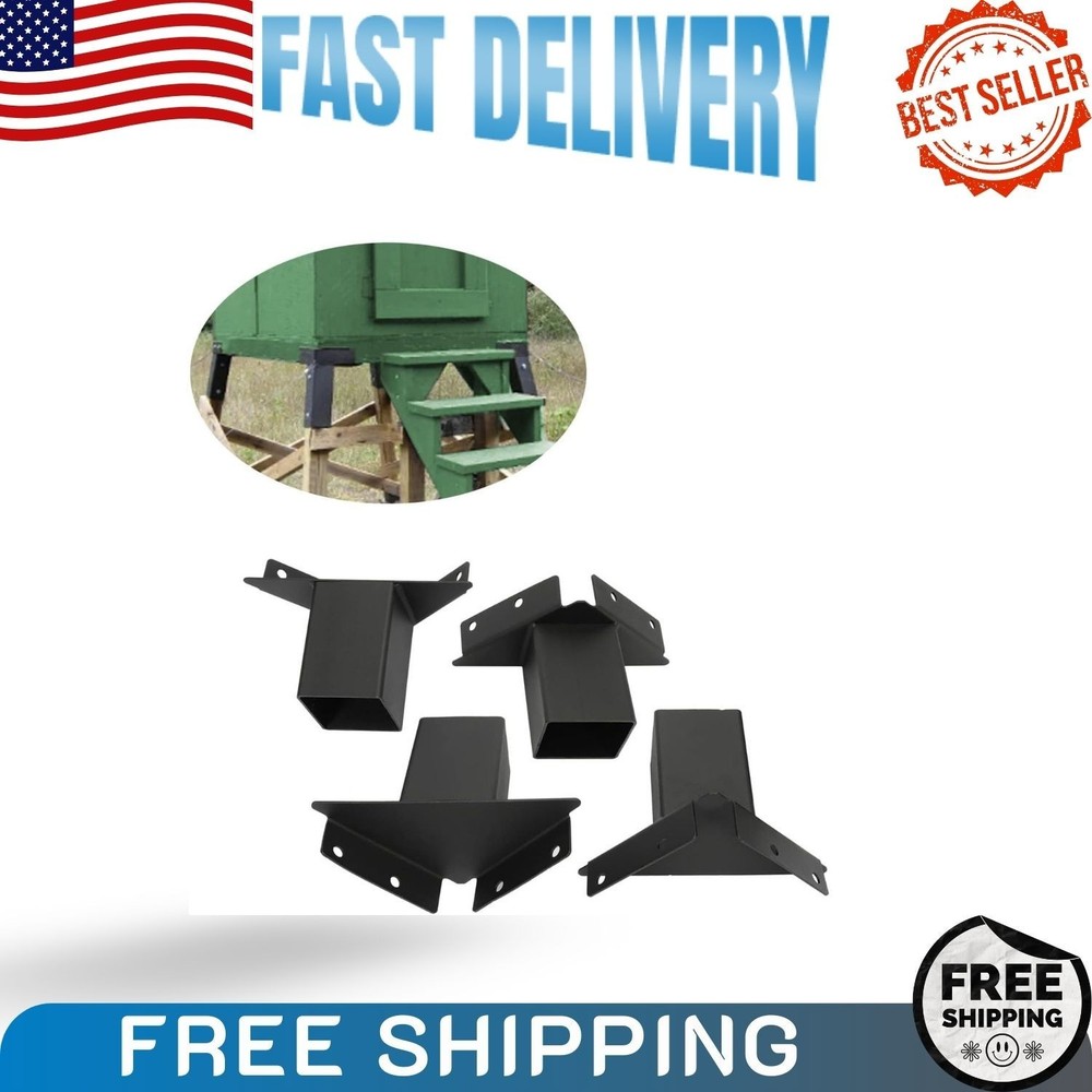 4x4 Deer Stand Brackets 4PCS Compound Angle Platform Bracket Outdoor