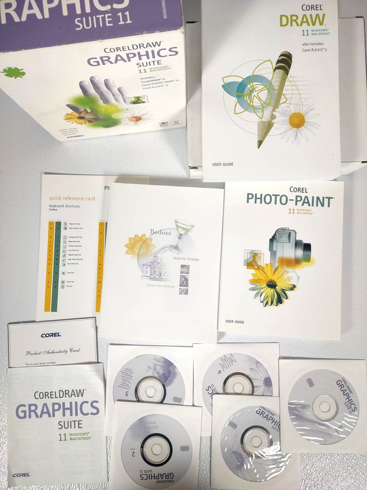 NOB Corel Draw Graphics Suite 11 (Retail) - Full Version for Mac, Windows