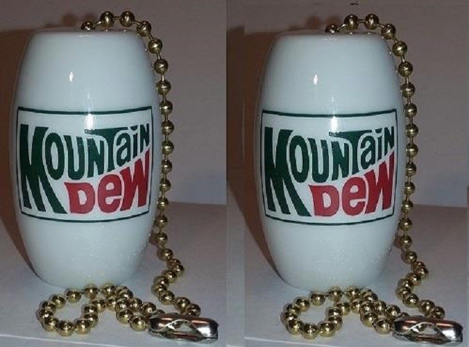 Set of 2 Mountain Dew Ceiling Light / Fan Pulls