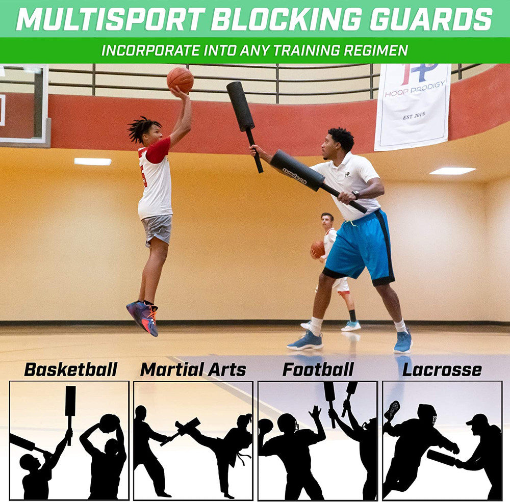 Padded Blocking Guards - 2 Pack, Great Defender Simulation for Martial Arts & Sp