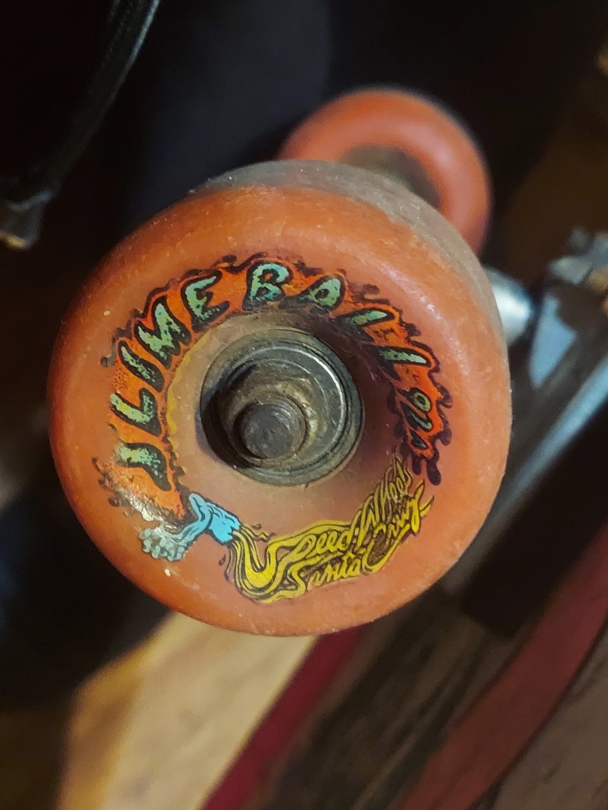 Vintage 80s OG Santa Cruz Slasher Skateboard 1980s Independent And Venture Truck